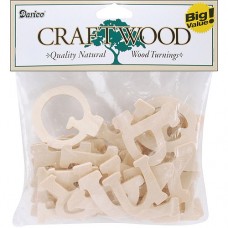 Darice Wood Letters, Casual Day, 1.75", 36-Pack   562943489